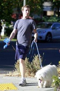 Mark Zuckerberg pobira iztrebke za svojim psom