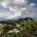 Pogled z Vrha Korena proti Krvavcu in grebenu Jež
