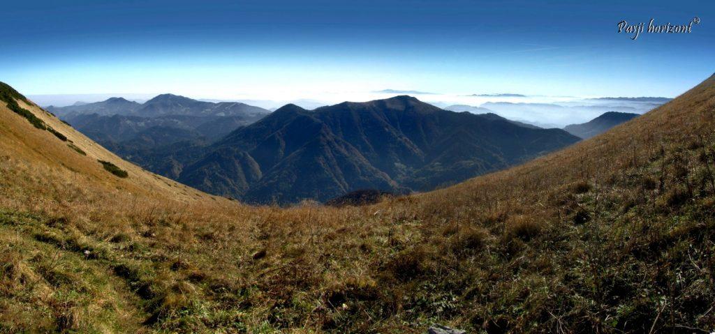 Razgled z vrha Črne prsti na Julijske Alpe