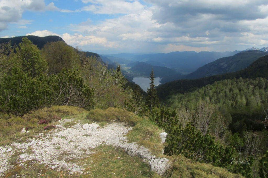 Razgled s Komne na Bohinjsko jezero