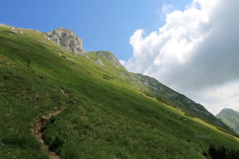Pogled proti vrhu Velikega Kladiva