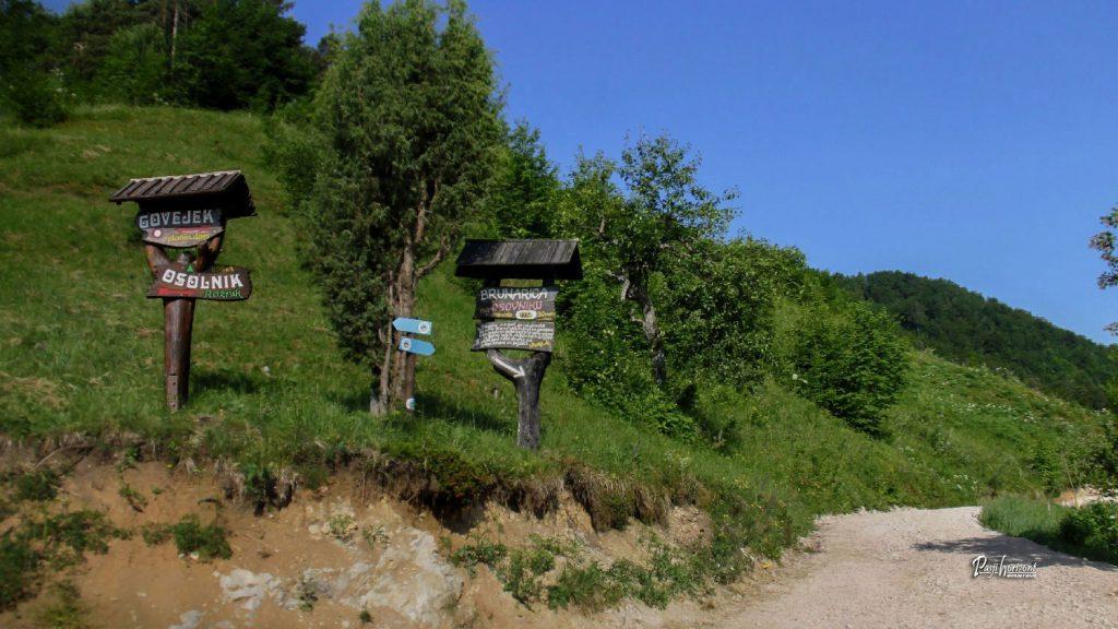 Smerokazi za Dom na Govejku in Osolnik