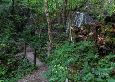 Slap in mostiček na poti proti domu na Govejku