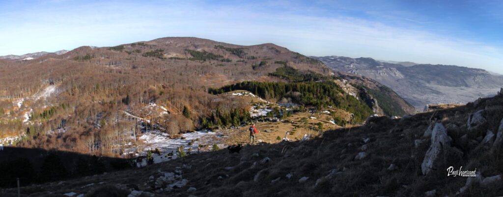 Pogled s Kuclja na Čavnu proti Mali gori