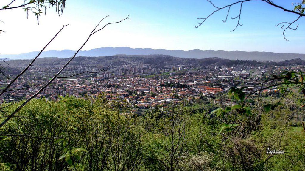 Razgled s poti na Sabotin na Novo Gorico