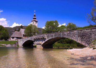 Cerkev sv. Janeza Krstnika, most, Bohinj