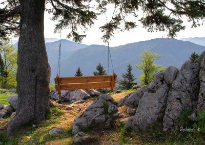 Razgled s klopce na Gojški planini