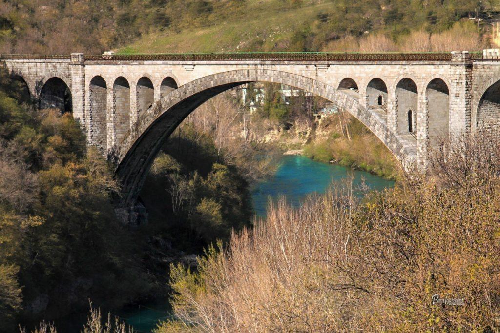 Solkanski most in Soča pod Sabotinom