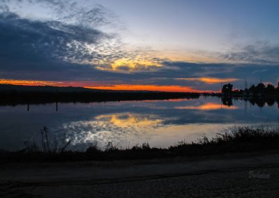 Sončni zahod v Luciji, marina