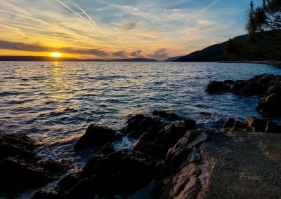 Sončni zahod v Kovačinah, Cres